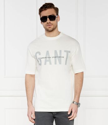 T-shirt męski wiosenny Gant ze sklepu: Gomez Fashion Store w kategorii: T-shirty męskie - zdjęcie 874714-BD9-10338_GA242M000051113