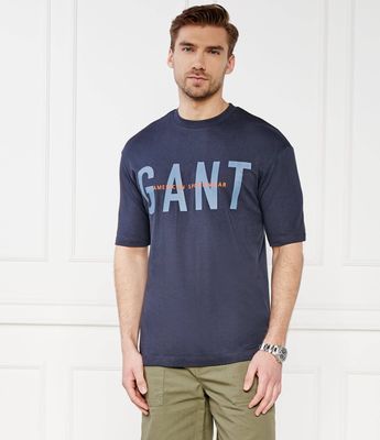 T-shirt męski wiosenny casual Gant ze sklepu: Gomez Fashion Store w kategorii: T-shirty męskie - zdjęcie 874714-BD9-10338_GA242M000051433