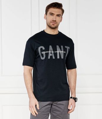 T-shirt męski casualowy na wiosnę Gant ze sklepu: Gomez Fashion Store w kategorii: T-shirty męskie - zdjęcie 874714-BD9-10338_GA242M000051005