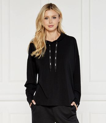 Bluza damska bez wzorów BOSS BLACK ze sklepu: Gomez Fashion Store w kategorii: Bluzy damskie - zdjęcie 874714-BD9-10338_BW244W000003001