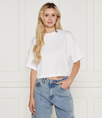HUGO - Bluzka damska ze sklepu: Gomez Fashion Store w kategorii: Bluzki damskie - zdjęcie 874714-BD9-10338_BU244W000057100