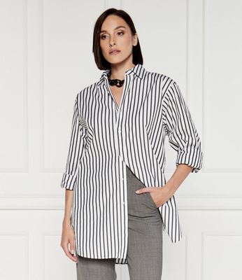 BOSS BLACK - Koszula damska na lato ze sklepu: Gomez Fashion Store w kategorii: Koszule damskie - zdjęcie 874714-BD9-10338_BB244W000039100