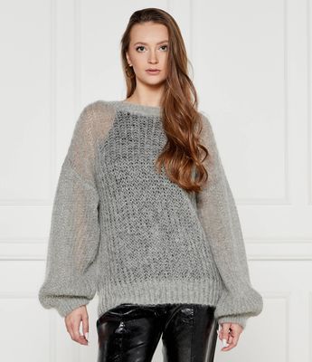 BOSS BLACK - Sweter damski zimowy ze sklepu: Gomez Fashion Store w kategorii: Swetry damskie - zdjęcie 874714-BD9-10338_BB244W000060962