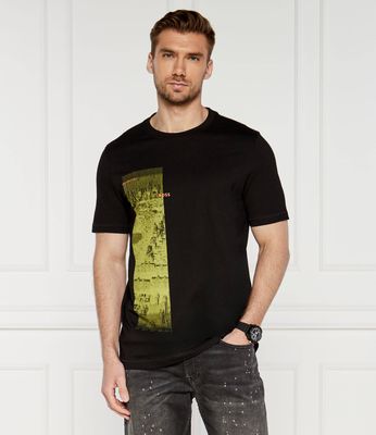 T-shirt męski casual na wiosnę BOSS ORANGE ze sklepu: Gomez Fashion Store w kategorii: T-shirty męskie - zdjęcie 874714-BD9-10338_BO244M000057001