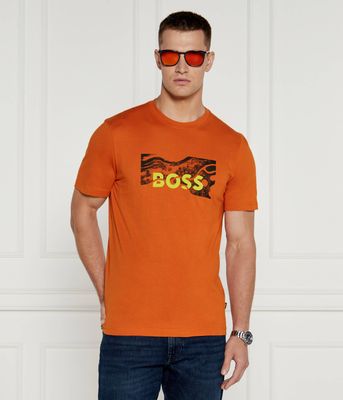 T-shirt męski BOSS ORANGE ze sklepu: Gomez Fashion Store w kategorii: T-shirty męskie - zdjęcie 874714-BD9-10338_BO244M000059840