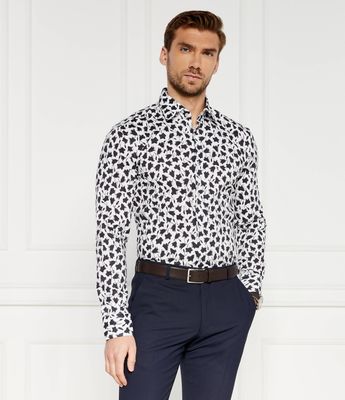 Koszula męska wiosenna BOSS BLACK ze sklepu: Gomez Fashion Store w kategorii: Koszule męskie - zdjęcie 874714-BD9-10338_BB244M000090410