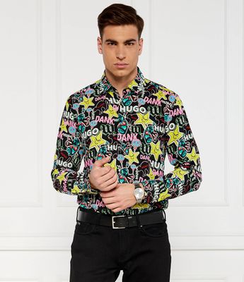 HUGO - Koszula męska ze sklepu: Gomez Fashion Store w kategorii: Koszule męskie - zdjęcie 874714-BD9-10338_BU244M000030001