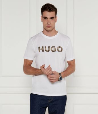 HUGO - T-shirt męski ze sklepu: Gomez Fashion Store w kategorii: T-shirty męskie - zdjęcie 874714-BD9-10338_BU244M000094100