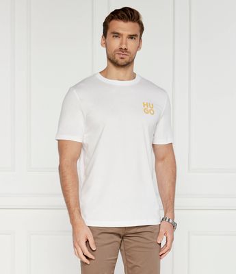 T-shirt męski HUGO ze sklepu: Gomez Fashion Store w kategorii: T-shirty męskie - zdjęcie 874714-BD9-10338_BU244M000099100