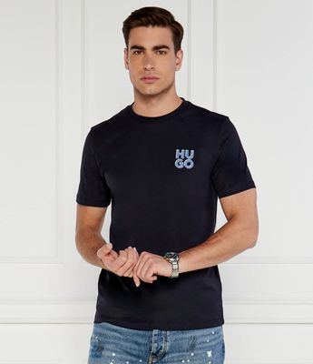T-shirt męski HUGO ze sklepu: Gomez Fashion Store w kategorii: T-shirty męskie - zdjęcie 874714-BD9-10338_BU244M000099405