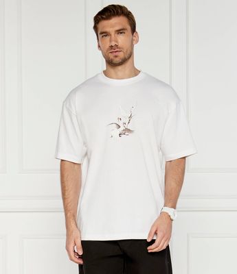 T-shirt męski wiosenny HUGO ze sklepu: Gomez Fashion Store w kategorii: T-shirty męskie - zdjęcie 874714-BD9-10338_BU244M000100100