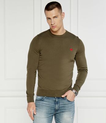 Sweter męski na zimę HUGO ze sklepu: Gomez Fashion Store w kategorii: Swetry męskie - zdjęcie 874714-BD9-10338_BU244M000106257