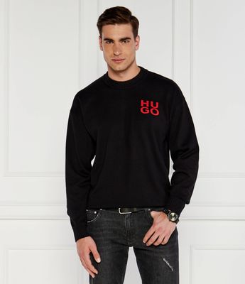 Sweter męski na jesień HUGO ze sklepu: Gomez Fashion Store w kategorii: Swetry męskie - zdjęcie 874714-BD9-10338_BU244M000107001