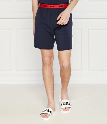 Spodenki męskie bez wzorów Hugo Bodywear ze sklepu: Gomez Fashion Store w kategorii: Spodenki męskie - zdjęcie 874714-BD9-10338_BZ244M000008405