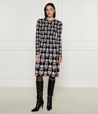 Marc Cain - Sukienka na jesień ze sklepu: Gomez Fashion Store w kategorii: Sukienki - zdjęcie 874714-BD9-10338_CR244W000006900