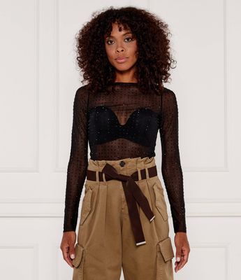 Bluzka damska Pinko ze sklepu: Gomez Fashion Store w kategorii: Bluzki damskie - zdjęcie 874714-BD9-10338_PI244W000052099
