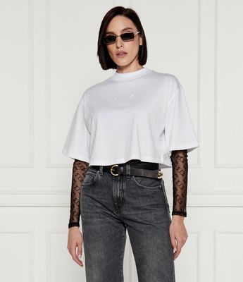 Bluzka damska na wiosnę Pinko ze sklepu: Gomez Fashion Store w kategorii: Bluzki damskie - zdjęcie 874714-BD9-10338_PI244W000262004