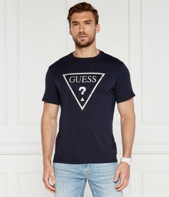Guess - T-shirt męski casualowy ze sklepu: Gomez Fashion Store w kategorii: T-shirty męskie - zdjęcie 874714-BD9-10338_GJ244M000032B07
