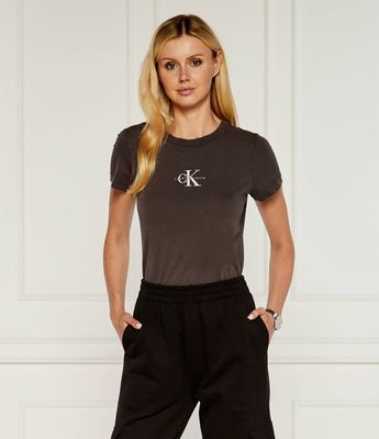 Bluzka damska na wiosnę Calvin Klein Jeans ze sklepu: Gomez Fashion Store w kategorii: Bluzki damskie - zdjęcie 874714-BD9-10338_CJ244W000080B82