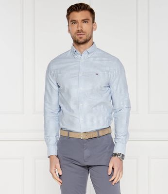 Koszula męska na wiosnę elegancka Tommy Hilfiger ze sklepu: Gomez Fashion Store w kategorii: Koszule męskie - zdjęcie 874714-BD9-10338_TH244M000047I80