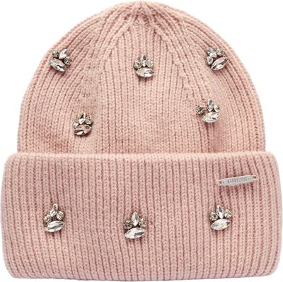Guess - Czapka zimowa damska elegancka ze sklepu: Gomez Fashion Store w kategorii: Czapki zimowe damskie - zdjęcie 874714-BD9-10338_GU245W000135472