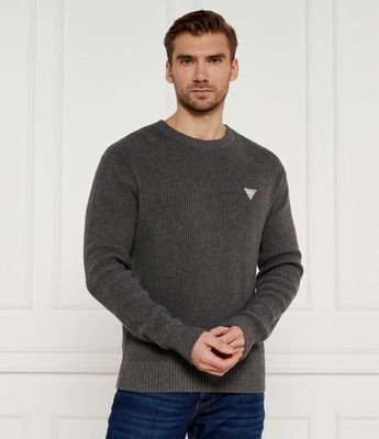 Sweter męski na wiosnę Guess Jeans ze sklepu: Gomez Fashion Store w kategorii: Swetry męskie - zdjęcie 874714-BD9-10338_GE245M000015Q87