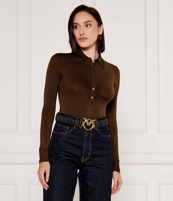 Bluzka damska Pinko ze sklepu: Gomez Fashion Store w kategorii: Bluzki damskie - zdjęcie 874714-BD9-10338_PI245W000120510