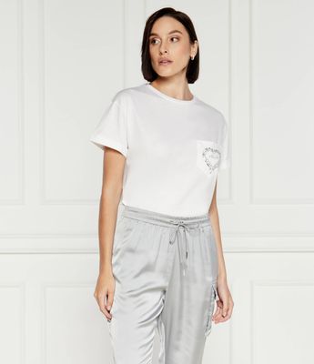 Bluzka damska na wiosnę casualowa Liu Jo ze sklepu: Gomez Fashion Store w kategorii: Bluzki damskie - zdjęcie 874714-BD9-10338_LJ245W000025U48