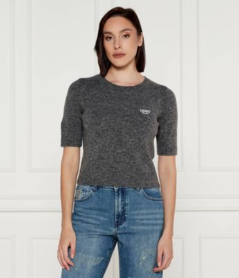 Sweter damski casualowy Liu Jo ze sklepu: Gomez Fashion Store w kategorii: Swetry damskie - zdjęcie 874714-BD9-10338_LJ245W000053J76