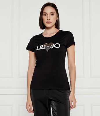 Bluzka damska w stylu młodzieżowym Liu Jo ze sklepu: Gomez Fashion Store w kategorii: Bluzki damskie - zdjęcie 874714-BD9-10338_LJ245W000065U63