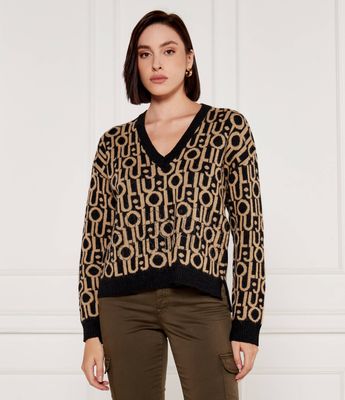 Sweter damski Liu Jo ze sklepu: Gomez Fashion Store w kategorii: Swetry damskie - zdjęcie 874714-BD9-10338_LJ245W000117U58