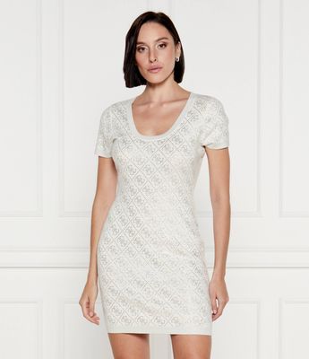 Guess - Sukienka na wiosnę casual ze sklepu: Gomez Fashion Store w kategorii: Sukienki - zdjęcie 874714-BD9-10338_GJ244W000013H47