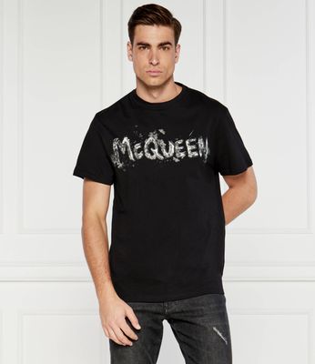 Alexander McQueen - T-shirt męski na lato ze sklepu: Gomez Fashion Store w kategorii: T-shirty męskie - zdjęcie 874714-BD9-10338_AQ244M000010144