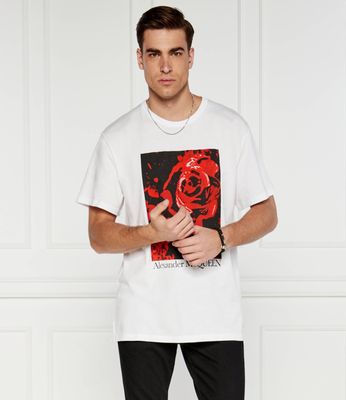 T-shirt męski na lato Alexander McQueen ze sklepu: Gomez Fashion Store w kategorii: T-shirty męskie - zdjęcie 874714-BD9-10338_AQ244M000013146