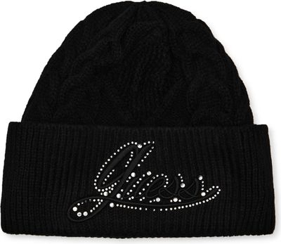 Czapka zimowa damska casual Guess ze sklepu: Gomez Fashion Store w kategorii: Czapki zimowe damskie - zdjęcie 874714-BD9-10338_GJ245W000025058