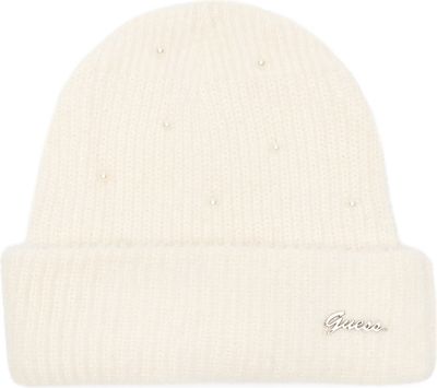 Czapka zimowa damska na wiosnę Guess ze sklepu: Gomez Fashion Store w kategorii: Czapki zimowe damskie - zdjęcie 874714-BD9-10338_GJ245W000037H47