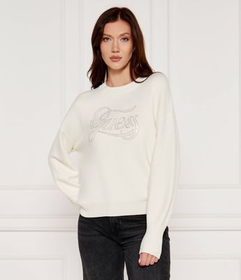 Guess - Sweter damski casualowy ze sklepu: Gomez Fashion Store w kategorii: Swetry damskie - zdjęcie 874714-BD9-10338_GJ245W000069H47