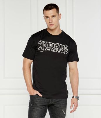 T-shirt męski casual Philipp Plein ze sklepu: Gomez Fashion Store w kategorii: T-shirty męskie - zdjęcie 874714-BD9-10338_PN244M000016002