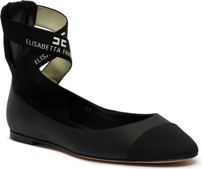Balerinki casualowe Elisabetta Franchi ze sklepu: Gomez Fashion Store w kategorii: Balerinki - zdjęcie 874714-BD9-10338_EF244W000049629