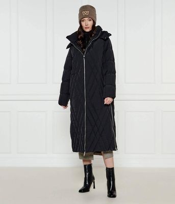 Płaszcz damski casual BOSS BLACK ze sklepu: Gomez Fashion Store w kategorii: Płaszcze damskie - zdjęcie 874714-BD9-10338_BB245W000027001