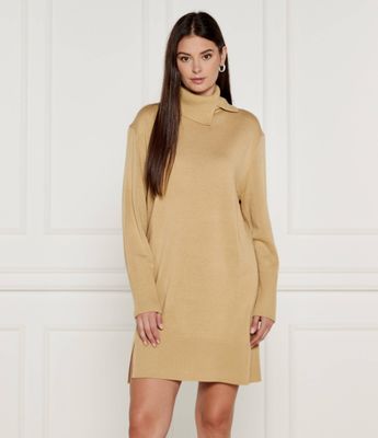 Sukienka na jesień na wiosnę BOSS ORANGE ze sklepu: Gomez Fashion Store w kategorii: Sukienki - zdjęcie 874714-BD9-10338_BO245W000016269