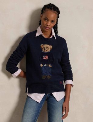 Sweter damski jesienny Polo Ralph Lauren ze sklepu: Gomez Fashion Store w kategorii: Swetry damskie - zdjęcie 874714-BD9-10338_PR244W000052J70