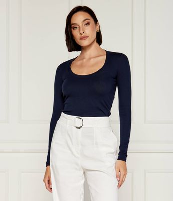 Bluzka damska na zimę Polo Ralph Lauren ze sklepu: Gomez Fashion Store w kategorii: Bluzki damskie - zdjęcie 874714-BD9-10338_PR244W000069F52