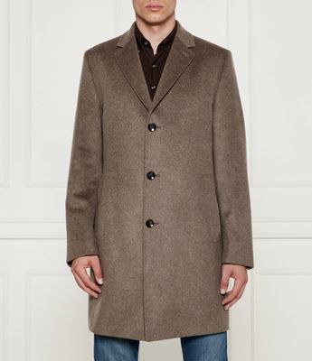 Płaszcz męski klasyczny elegancki BOSS BLACK ze sklepu: Gomez Fashion Store w kategorii: Płaszcze męskie - zdjęcie 874714-BD9-10338_BB245M000099252