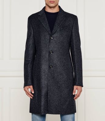 Płaszcz męski klasyczny BOSS BLACK ze sklepu: Gomez Fashion Store w kategorii: Płaszcze męskie - zdjęcie 874714-BD9-10338_BB245M000104404