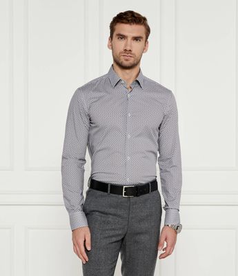 Koszula męska na wiosnę BOSS BLACK ze sklepu: Gomez Fashion Store w kategorii: Koszule męskie - zdjęcie 874714-BD9-10338_BB245M000116410
