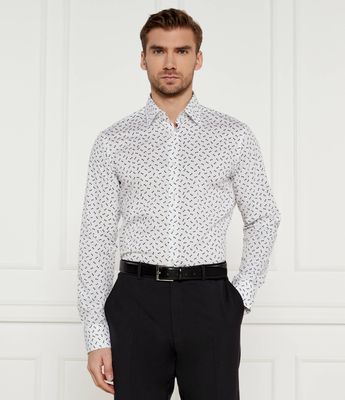Koszula męska casual na wiosnę BOSS BLACK ze sklepu: Gomez Fashion Store w kategorii: Koszule męskie - zdjęcie 874714-BD9-10338_BB245M000122385