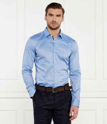 Koszula męska na wiosnę HUGO ze sklepu: Gomez Fashion Store w kategorii: Koszule męskie - zdjęcie 874714-BD9-10338_BU245M000041459