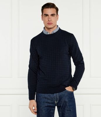 Sweter męski HUGO ze sklepu: Gomez Fashion Store w kategorii: Swetry męskie - zdjęcie 874714-BD9-10338_BU245M000206410