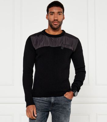Sweter męski HUGO ze sklepu: Gomez Fashion Store w kategorii: Swetry męskie - zdjęcie 874714-BD9-10338_BU245M000213001